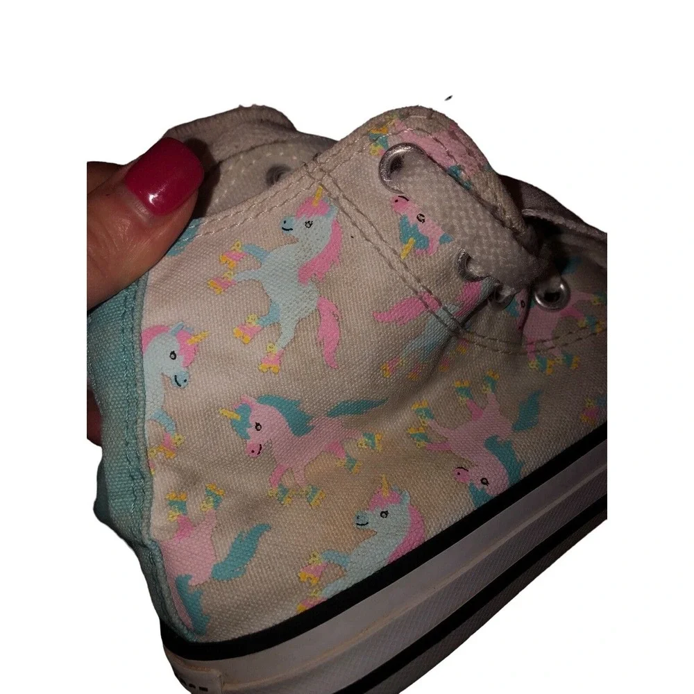 Converse Chuck Taylor All Star Kids High Top Unicorn Print Sneakers Size 1